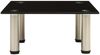 vidaXL TV-Tisch 40x35x17 cm Schwarz Hartglas 322758 Bild 2