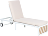 Sonnenliege mit Kissen VERDELLO mit Relaxfunktion Metall Beige Bild 4