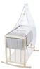 roba® Babybett Stubenbett 4 in 1 - Holz natur - inkl. Matratze & kompletten Textilien, verwendbar als Beistellbett, Wiege (mit Kufen), Bettchen und Bank Bild 4
