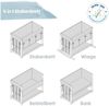 roba® Babybett Stubenbett 4 in 1 - Holz natur - inkl. Matratze & kompletten Textilien, verwendbar als Beistellbett, Wiege (mit Kufen), Bettchen und Bank Bild 2