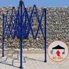 Schnellbauzelt 2×3 m (3 Wände): Stählerne Robustheit für Markthändler - mit 3 Wänden - Rot Bild 3