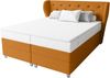 99rooms Hermes Boxspringbett 140x200 cm Velours SORO Orange Taschen-Federung Bild 4