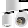 ZMH Aufbauspot weiß Aufbaustrahler rund: Aufbauleuchte GU10 Deckenspots Spots Deckenleuchte Aufputz aus Gips Modern klein Deckenlampe Max. 40W für Küche Wohnzimmer Esszimmer - Ohne Leuchtmittel Bild 4