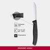 VICTORINOX Kochmesser silber, schwarz glänzend, poliert, Klinge: 8,0 cm Bild 4