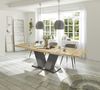 Esstisch ausziehbar Elena 160x90x76 Graphit/Plankeneiche 13993-160 Bild 4