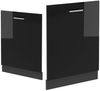 Geschirrspülblende R-Line Schwarz Hochglanz 60 cm ohne Arbeitsplatte Vicco Bild 3