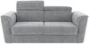 Vente-unique - RIZORA Sofa Stoff Grau - B 223 cm96 cm x H 93 cm x L 210 cm Bild 3