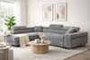 Labett Ecksofa mit Schlaffunktion & Bettkasten Links/Rechts Sofa L-Form GUSTAVO, Kopfstützen Bild 1