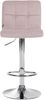 CLP Barhocker Peru Samtbezug höhenverstellbar drehbar mit Rückenlehne,chrom rosa Bild 5