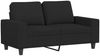 vidaXL 2-tlg. Sofagarnitur Schwarz Stoff 3201886 Bild 3