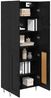 vidaXL Highboard 2 Stück Schwarz Eichen-Optik Ingenieurholz und Glas 3416112 Bild 3