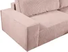Vente-unique - AMELIA Sofa SamtStoff Puderrosa - B 102 cm x H 85 cm x L 257 cm Bild 5