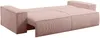 Vente-unique - AMELIA Sofa SamtStoff Puderrosa - B 102 cm x H 85 cm x L 257 cm Bild 4