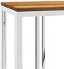 vidaXL Konsolentisch Silbern Edelstahl und Massivholz Akazie 350031 Bild 5