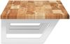 vidaXL Waschbeckenregal Wandmontage Stahl und Akazienholz 3302734 Bild 5