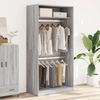 vidaXL Kleiderschrank Grau Sonoma 100x50x200 cm Holzwerkstoff 3307806 Bild 3