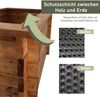 Massives Hochbeet aus Holz, 145 cm lang, Frühbeet als Set mit Noppenfolie und Nagerschutzgitter Bild 4