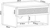 Wandregal Eiker mit Schublade 40x32x23cm Schwarz/Rattanoptik [en. casa] Bild 3