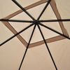 Ersatzbezug für Dach Pergola Pavillon Mira 3,5x3,5m ~ creme Bild 4