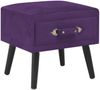 vidaXL Nachttische 2 Stk. Dunkelviolett 40 x 35 x 40 cm Samt 276385 Bild 2