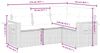vidaXL 4-tlg. Garten-Sofagarnitur mit Kissen Schwarz Poly Rattan 3259172 Bild 3