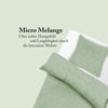 Micro Melange-Bettwäsche deluxe, 80x80 + 135x200cm Salbei Bild 4