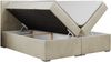 Boxspringbett mit 2 Bettkästen, Matratze und Topper, Polsterbett - ALLY - 120x200cm - Beige Velours - H3 Bild 4