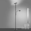 JUST LIGHT 11709-18 LED Stehleuchte Hans mit Lesearm 3000K dimmbar Schwarz Bild 2