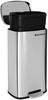 Songmics Mülleimer, geruchsdicht, Edelstahl, 30 Liter, Silber Bild 4