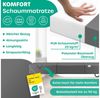 KESSER® Klappmatratze Gästematratze 3-fach Faltmatratze faltbar zum Sitzhocker | Schaumstoff 25kg/m³ extra dick 15cm atmungsaktiv waschbar abnehmbarer Bezug | Matratze inkl. Camping Tragetasche Anthrazit, 90 x 200 x 15 cm Bild 3