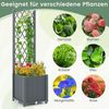 KOMFOTTEU Blumenkasten, Hochbeet mit Rankgitter für Kletterpflanzen & Topfpflanzen Bild 2