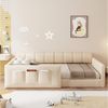 Flieks Polsterbett, Tagesbett Kinderbett 90x200 cm mit dickem Polster und Stauraumtasche Bild 3