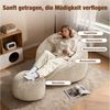 Lexzurn Sitzsack Sitzsack Lazy Sofa Gaming Sitzsack mit Hocker, Sitz Sack mit (Granularer-MemorySchwamm Füllung, Lounge Sessel, Lounge Stuhl, Weich und Formstabil), Couch für Erwachsene und Kinder, für Schlafzimmer, Büro und Wohnzimmer Bild 2