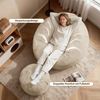 Lexzurn Sitzsack Sitzsack Lazy Sofa Gaming Sitzsack mit Hocker, Sitz Sack mit (Granularer-MemorySchwamm Füllung, Lounge Sessel, Lounge Stuhl, Weich und Formstabil), Couch für Erwachsene und Kinder, für Schlafzimmer, Büro und Wohnzimmer Bild 3