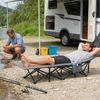 Sekey Feldbett Klappbar Gartenliege mit Matratze Campingbett bis 200 kg, Gästebett Faltbar Campingliege Bild 3