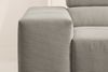 KAWOLA Sofa NEVADA Ecksofa Feincord grau mit motorischem Sitzvorzug Recamiere rechts 70 x 215 x 319 cm Bild 4