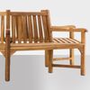 Baumbank NEBEL - Holz Teak 250x250x93 cm | Kreisrunde Sitzbank Mit Lehne Baumbank Gartenbank Für Baum Bild 5