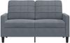 vidaxl 2-Sitzer-Sofa, 120 cm, Samt, Grau Bild 4