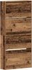 vidaXL Schuhschrank mit Regal Altholz 80 x 21 x 163,5 cm Holzwerkstoff 3334025 Bild 2