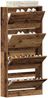vidaXL Schuhschrank mit Regal Altholz 80 x 21 x 163,5 cm Holzwerkstoff 3334025 Bild 3