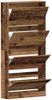 vidaXL Schuhschrank mit Regal Altholz 80 x 21 x 163,5 cm Holzwerkstoff 3334025 Bild 5
