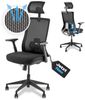 VALKENSTOL M3 PRO SCHWARZ Bürostuhl ergonomisch - 5 Jahre Garantie - Schreibtischstuhl tiefenverstellbare Sitzfläche - 3D Armlehnen - extra bequem Bild 3