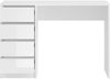 Home affaire Schreibtisch Pisa, Breite 110 cm, 4 Schubkästen, hochglanz Schubkastenfront, grifflose Optik, individuell einsetzbar, Schminktisch, Homeoffice Bild 4