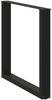 vidaXL Esstischbeine U-Form 3 Stk. Schwarz 90x(72-73) cm Stahl 4013208 Bild 4
