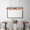 Hängeleuchte Esszimmer Hängelampe Wohnzimmer Pendellampe Holz 15656-6H Bild 2