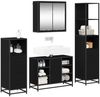 vidaXL Badezimmermöbel-Set 4 pcs Schwarz Eichen-Optik Holzwerkstoff 3402356 Bild 3