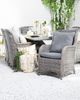 Beliani 'CASCAIS' Gartensessel 2er Set, PE Rattan grau Bild 3