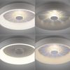 LED-Deckenleuchte Vertigo 46,5 cm, Metall, Weiß, 47 x 10 x 47 cm Bild 4