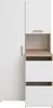Vente-unique - ERKANO Bathroom storage unit Holz, Platte BeigeWeiß - B 66,8 cm x H 184,4 cm x L 92,5 cm Bild 2