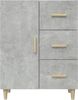 vidaXL Sideboard Betongrau 69,5 x 34 x 90 cm Holzwerkstoff [812172] Bild 5